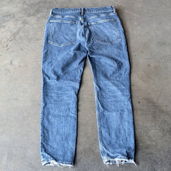 Agolde Willow Mid-Rise Slim Crop Jean Blue Denim size 29 - Picture 9 of 9